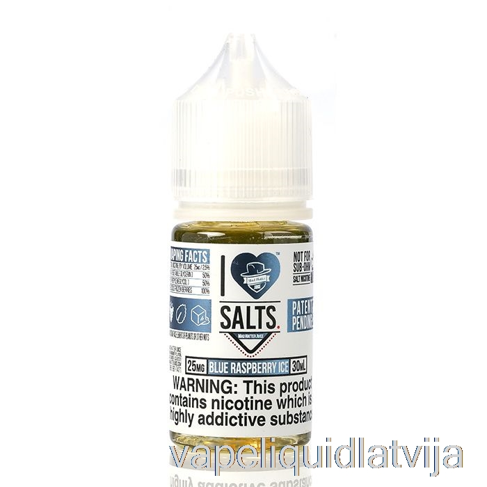Zils Aveņu Ledus - I Love Salts - 30ml 25mg Vape šķidrums